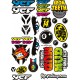 PLANCHE DE STICKERS YCF