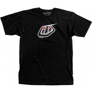 TEE SHIRT TROY LEE DESIGNS CLASSIC LOGO NOIR