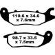 PLAQUETTES DE FREIN AVANT EBC HONDA MSX 125