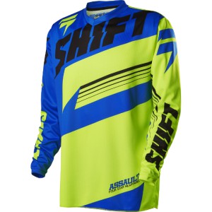 MAILLOT SHIFT ASSAULT JAUNE/BLEU