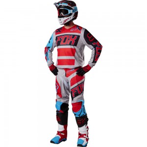 TENUE FOX RACING 180 FALCON GRIS/ROUGE