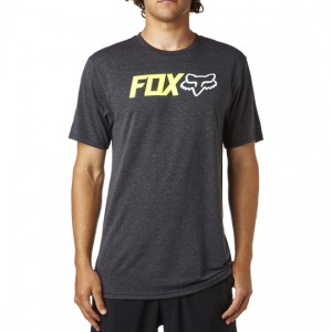 TEE SHIRT FOX RACING OBSESSED GRIS FONÇÉ