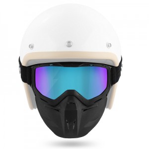 MASQUE MOTO ÉCRAN IRIDIUM + PROTECTION VISAGE NOEND BRAKO