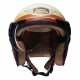 CASQUE JET ROYAL ENFIELD BLANC A BANDES