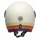 CASQUE JET ROYAL ENFIELD BLANC A BANDES