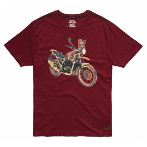 T-SHIRT HIMALAYAN ROUGE ROYAL ENFIELD