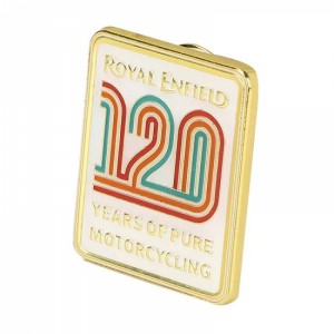 PINS 120 ANS BLANC ROYAL ENFIELD