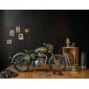 MAQUETTE ROYAL ENFIELD CLASSIC 500 SQUADRON BLUE